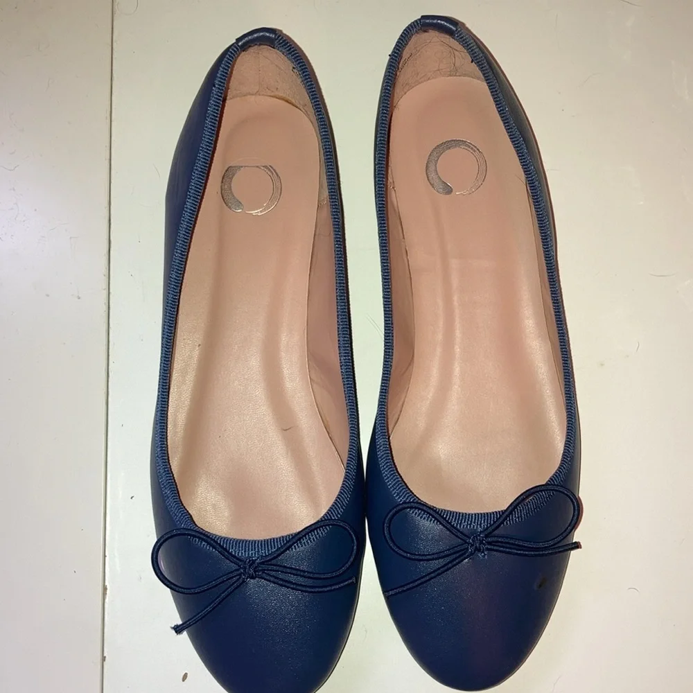 Classic Navy Ballet Flats - never worn